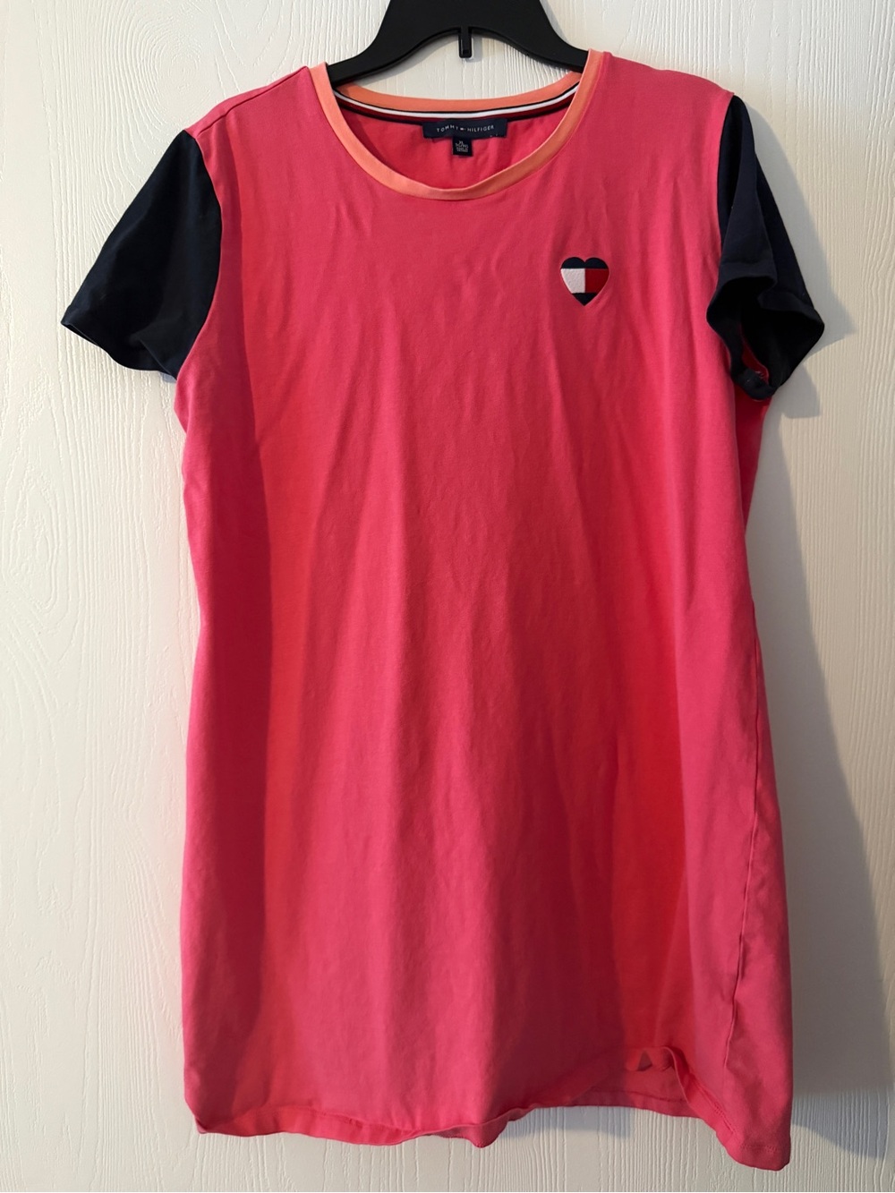 Women's Tommy Hilfiger Colorblock Heart T Shirt Dress XL